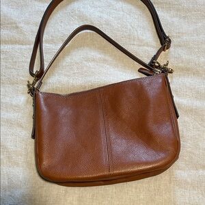 Elegant Brown Leather Shoulder Bag